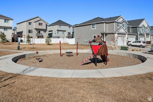 4758 E Hidden Loop Rd, Eagle Mountain, UT 84005 - exterior space featuring a residential view, fence, and playground community