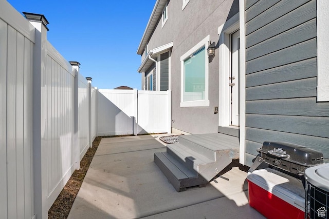 4758 E Hidden Loop Rd, Eagle Mountain, UT 84005 - view of patio / terrace with fence private yard