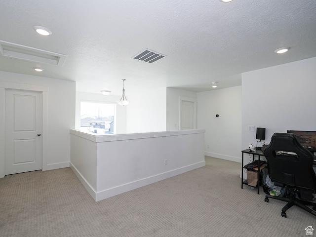 3361 W 3275 N, Plain City, UT 84404 - office space featuring light carpet, baseboards, visible vents, and a textured ceiling
