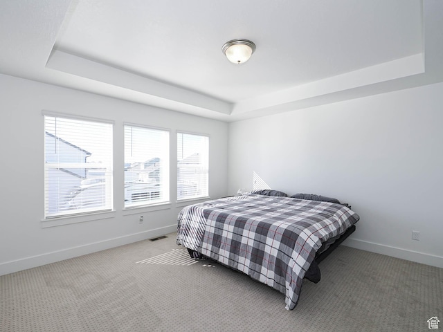 3361 W 3275 N, Plain City, UT 84404 - bedroom with light colored carpet, a raised ceiling, visible vents, and baseboards