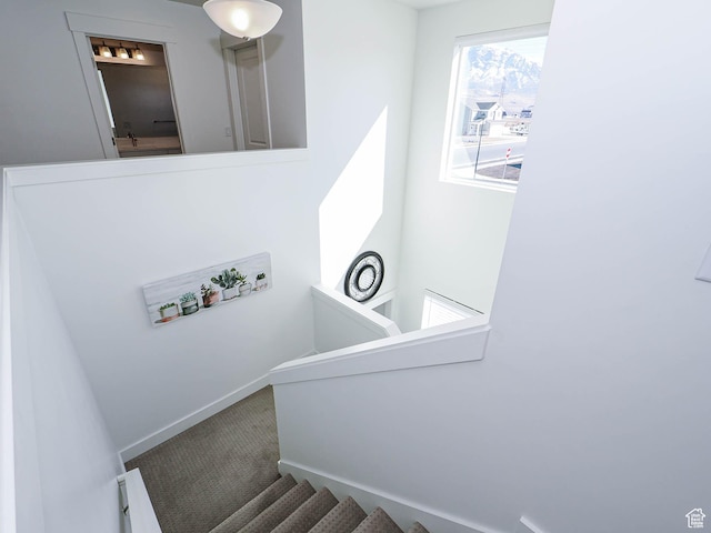 3361 W 3275 N, Plain City, UT 84404 - stairway featuring carpet flooring and baseboards