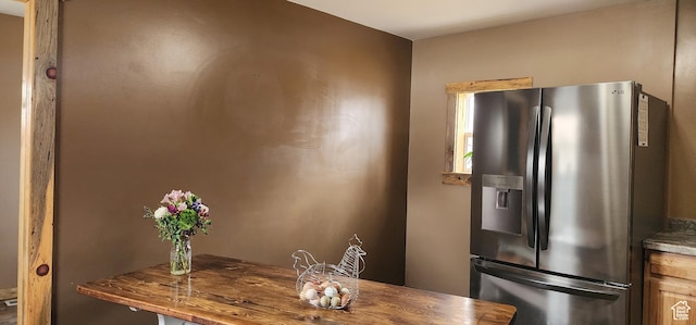 view of unfurnished dining area