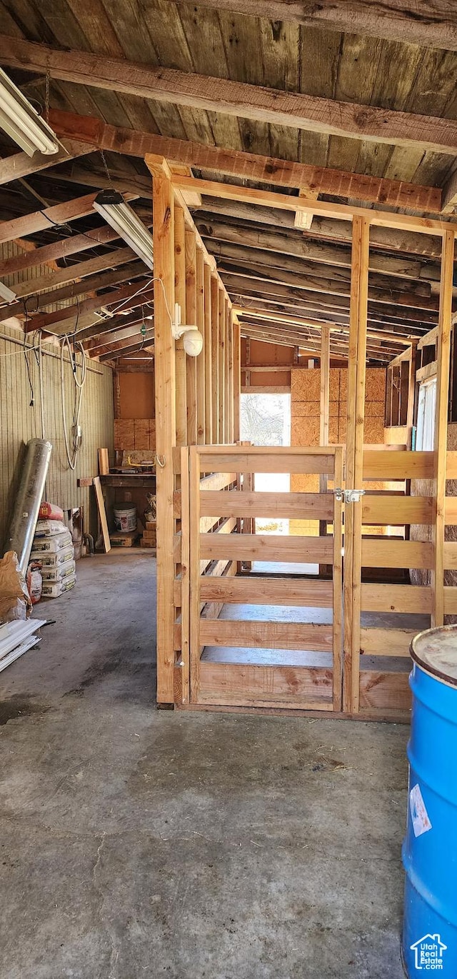 view of horse barn