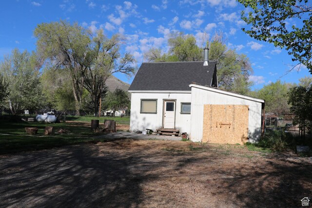 view of outbuilding with entry steps