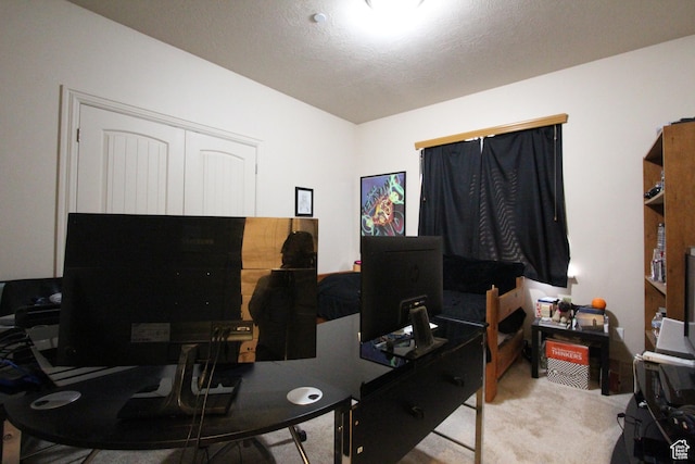 office with carpet flooring