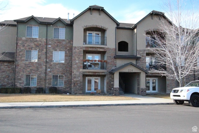 view of building exterior featuring driveway