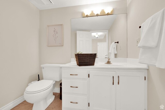 4520 S Countrylane Rd E, Millcreek, UT 84117 - bathroom featuring tile patterned floors, vanity, toilet, and baseboards