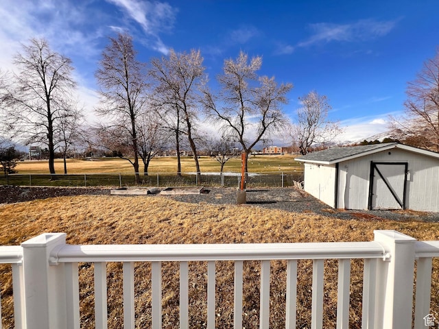 481 E Laurelwood Dr S, Kaysville, UT 84037 - view of yard featuring a fenced front yard, an outdoor structure, and a storage shed