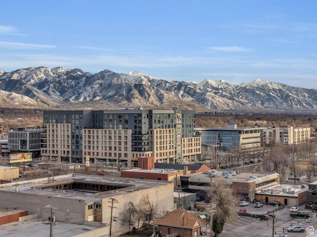 property view of mountains with a view of city