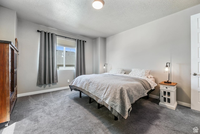 1879 N 925 E, North Ogden, UT 84414 - carpeted bedroom featuring a textured ceiling and baseboards