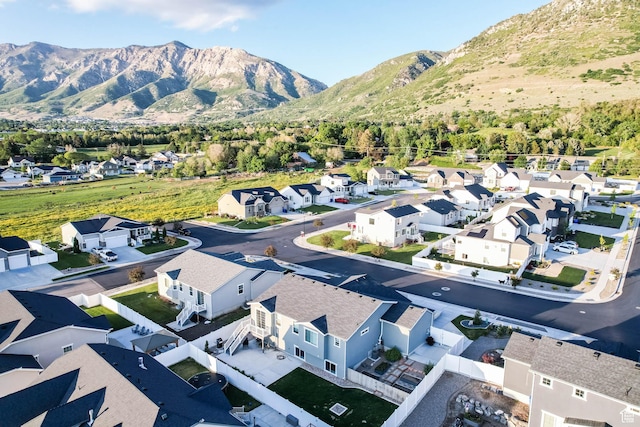 1879 N 925 E, North Ogden, UT 84414 - aerial view of residential area featuring a mountain backdrop