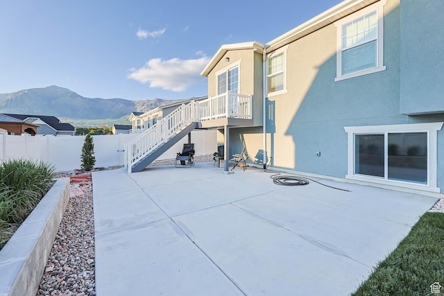1879 N 925 E, North Ogden, UT 84414 - view of patio with a mountain view and stairs