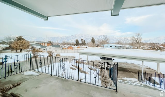 445 W 5100 S, Washington Terrace, UT 84405 - snow covered back of property with a mountain view
