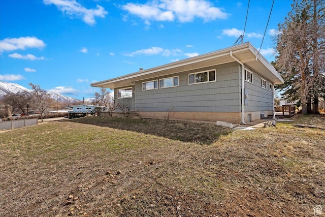445 W 5100 S, Washington Terrace, UT 84405 - view of home's exterior with a yard and a mountain view