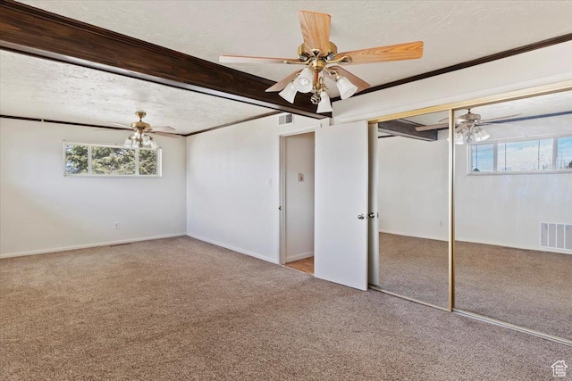 445 W 5100 S, Washington Terrace, UT 84405 - interior space featuring visible vents, multiple windows, a textured ceiling, and carpet