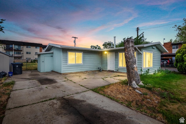 435 W 4800 S, Washington Terrace, UT 84405 - view of front of property with a patio and driveway
