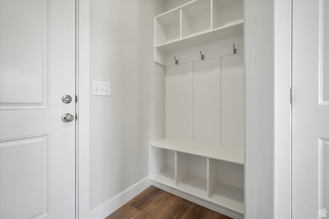 635 S 85 E Unit 26, Smithfield, UT 84335 - mudroom featuring dark wood-style floors and baseboards
