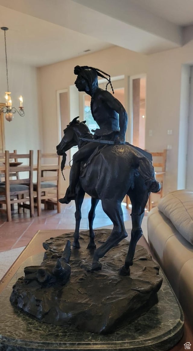 1657 N Kayenta Dr, Ivins, UT 84738 - detailed view of a chandelier
