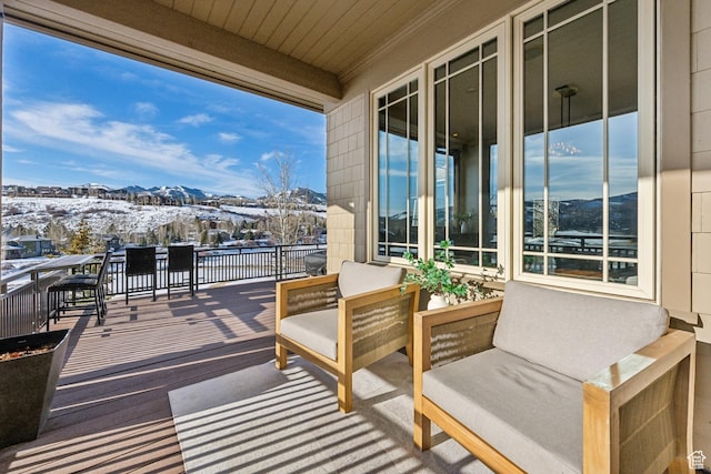 9255 Par Ct, Park City, UT 84098 - balcony with a mountain view and a sunroom