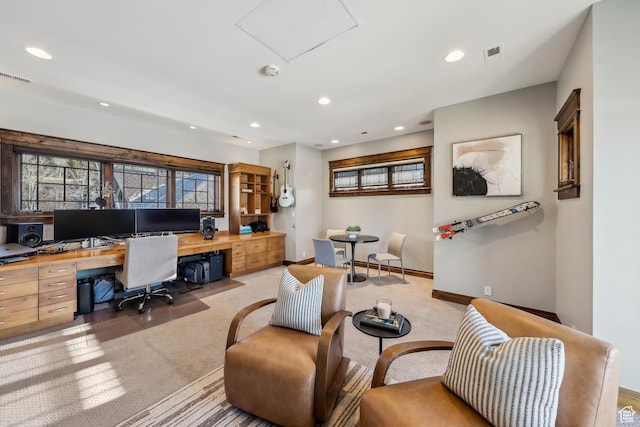 9255 Par Ct, Park City, UT 84098 - office with recessed lighting, visible vents, and light colored carpet