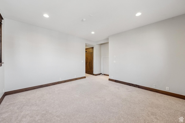 9255 Par Ct, Park City, UT 84098 - spare room with recessed lighting, baseboards, and light carpet