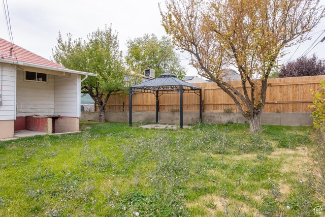 735 Castle Gate Rd, Helper, UT 84526 - view of yard featuring fence and a gazebo