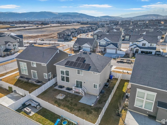 134 N Eden Brook Way, Saratoga Springs, UT 84045 - aerial view featuring a residential view and a mountain view