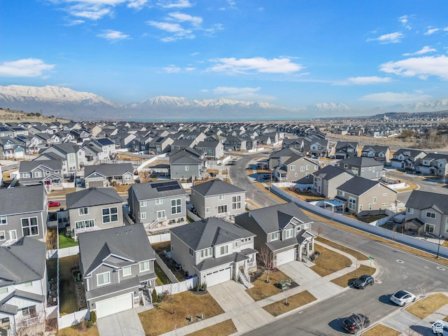 134 N Eden Brook Way, Saratoga Springs, UT 84045 - bird's eye view with a mountain view and a residential view