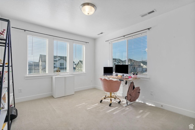 134 N Eden Brook Way, Saratoga Springs, UT 84045 - office with carpet, visible vents, and baseboards
