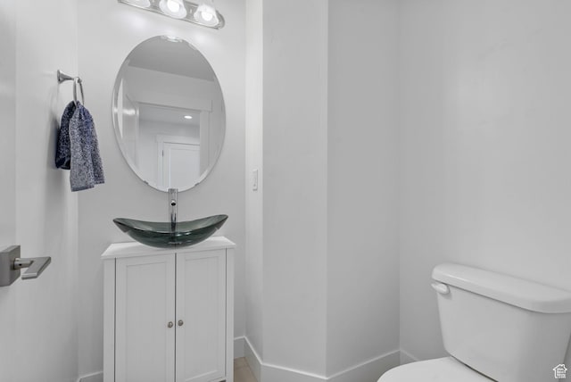 134 N Eden Brook Way, Saratoga Springs, UT 84045 - bathroom with vanity, toilet, and baseboards