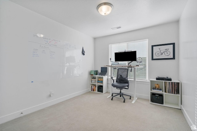 134 N Eden Brook Way, Saratoga Springs, UT 84045 - carpeted home office with visible vents and baseboards