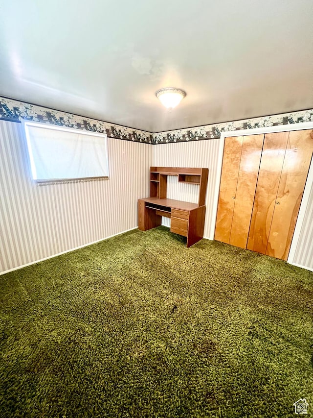 305 N 200 E, Elsinore, UT 84724 - unfurnished bedroom with carpet floors and wallpapered walls