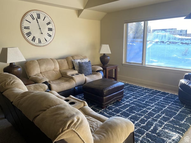 3435 Big Piney Dr, Eden, UT 84310 - living area with carpet floors and baseboards