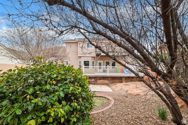 187 N Stone Mountain Dr, St George, UT 84770 - back of house with stucco siding