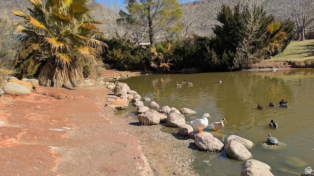 187 N Stone Mountain Dr, St George, UT 84770 - water view featuring a mountain backdrop