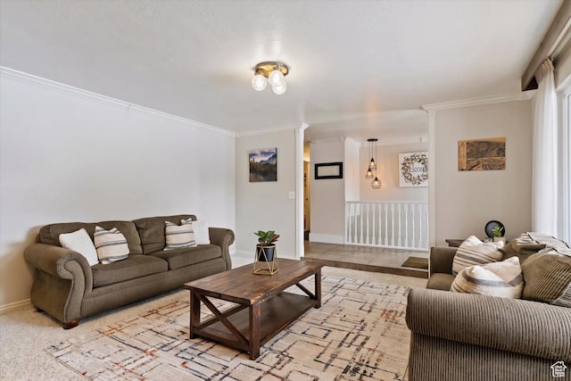 4884 E 2800 N, Eden, UT 84310 - living room featuring baseboards and ornamental molding