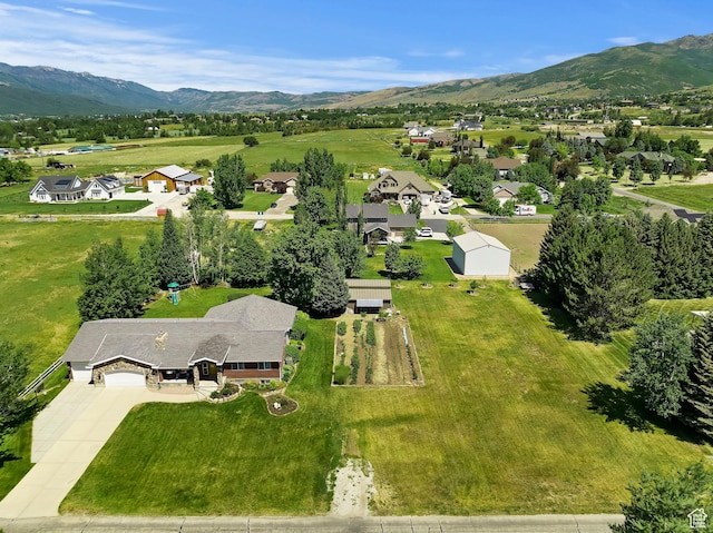 4884 E 2800 N, Eden, UT 84310 - drone / aerial view featuring a residential view and a mountain view