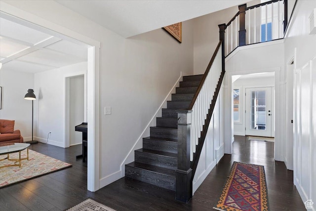 2588 S 1000 W, Nibley, UT 84321 - stairway with hardwood / wood-style floors and baseboards