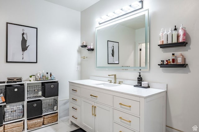 bathroom featuring vanity