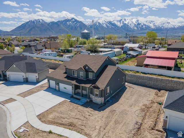 1171 W 800 S Unit 38, Spanish Fork, UT 84660 - drone / aerial view featuring a residential view and a mountain view