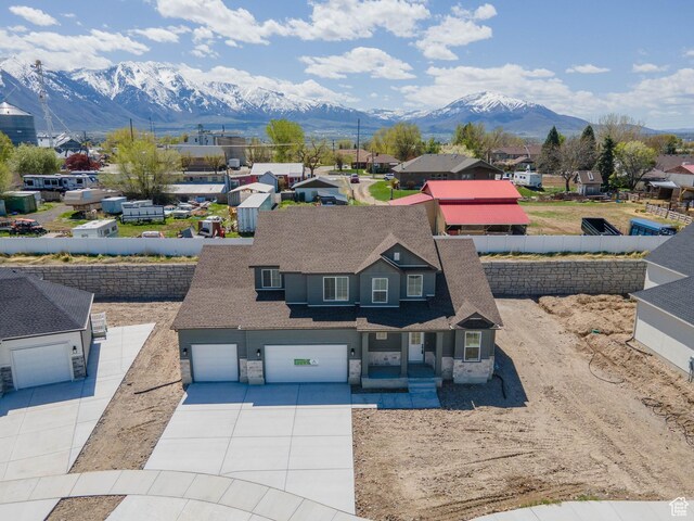 1171 W 800 S Unit 38, Spanish Fork, UT 84660 - drone / aerial view with a residential view and a mountain view