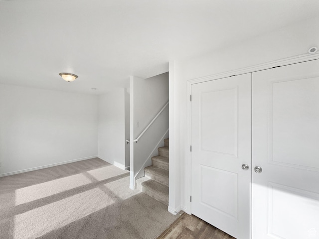 307 W Park View Ln, Spanish Fork, UT 84660 - basement with stairway and baseboards