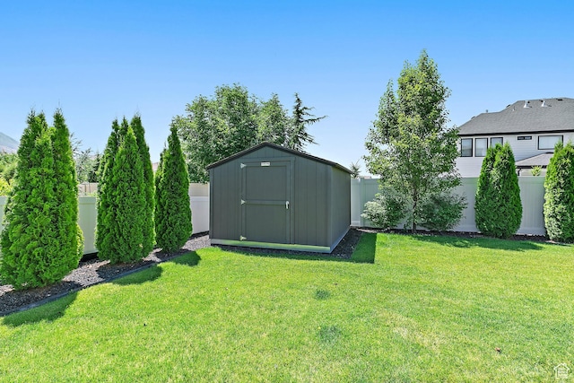 1228 E 1030 N, American Fork, UT 84003 - fenced backyard featuring a storage unit