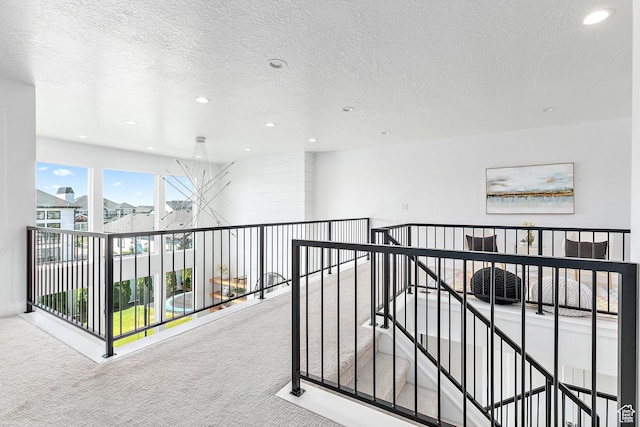 1228 E 1030 N, American Fork, UT 84003 - hall featuring carpet floors, recessed lighting, and a textured ceiling