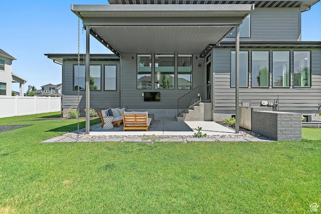 1228 E 1030 N, American Fork, UT 84003 - back of house featuring a patio area and an outdoor hangout area