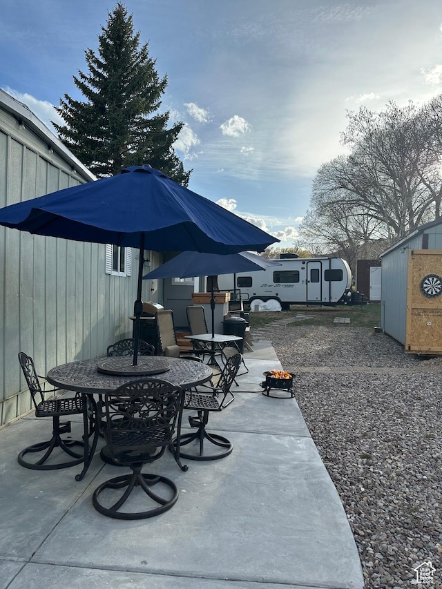 255 N 1st St E, Manila, UT 84046 - view of patio / terrace with outdoor dining space