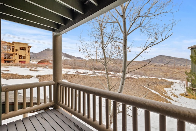 1808 W Fox Bay Dr Unit B304, Heber City, UT 84032 - snow covered deck featuring a mountain view