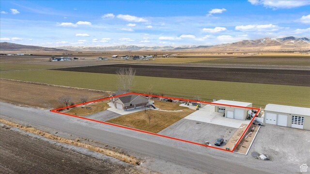 10285 N 7600 W, Tremonton, UT 84337 - bird's eye view with a rural view and a mountain view
