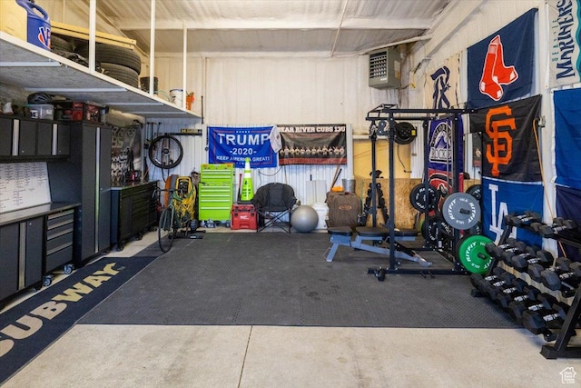 10285 N 7600 W, Tremonton, UT 84337 - workout area with a wall mounted air conditioner
