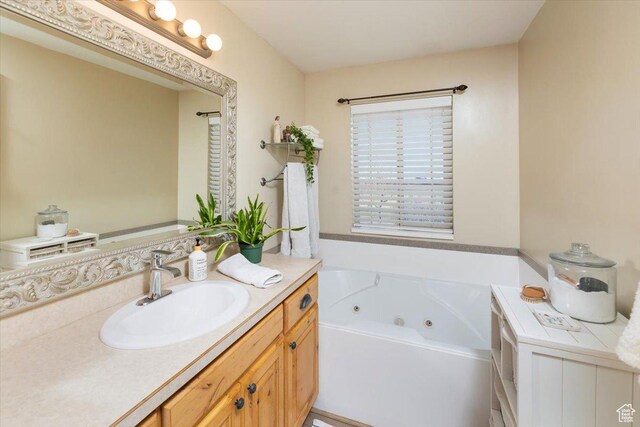 10285 N 7600 W, Tremonton, UT 84337 - full bath with vanity and a jetted tub
